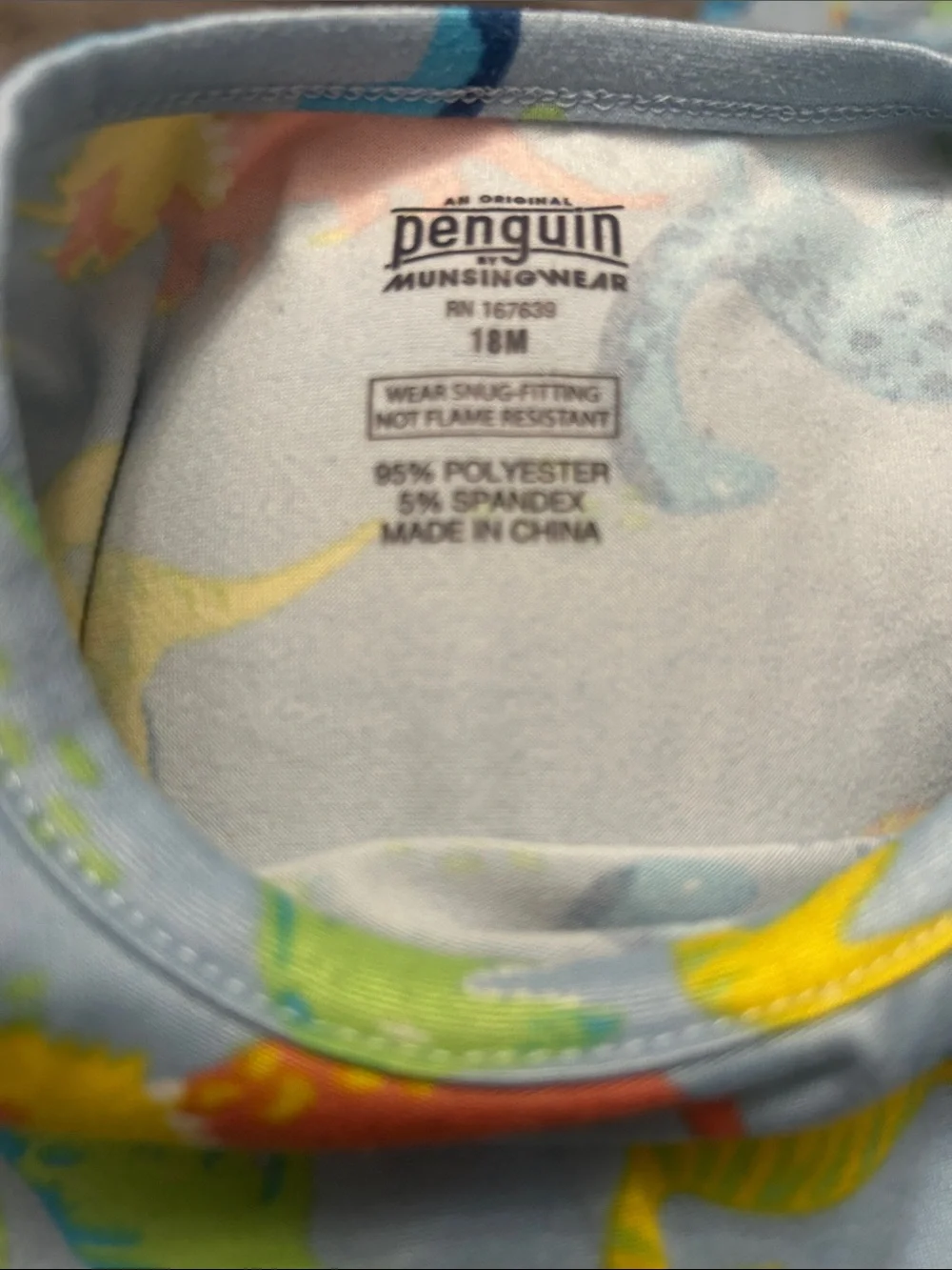 Original Penguin Light Blue Dinosaur Print Pajama Set